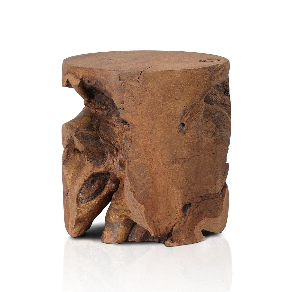 Teak Stool - Aged Natural Teak