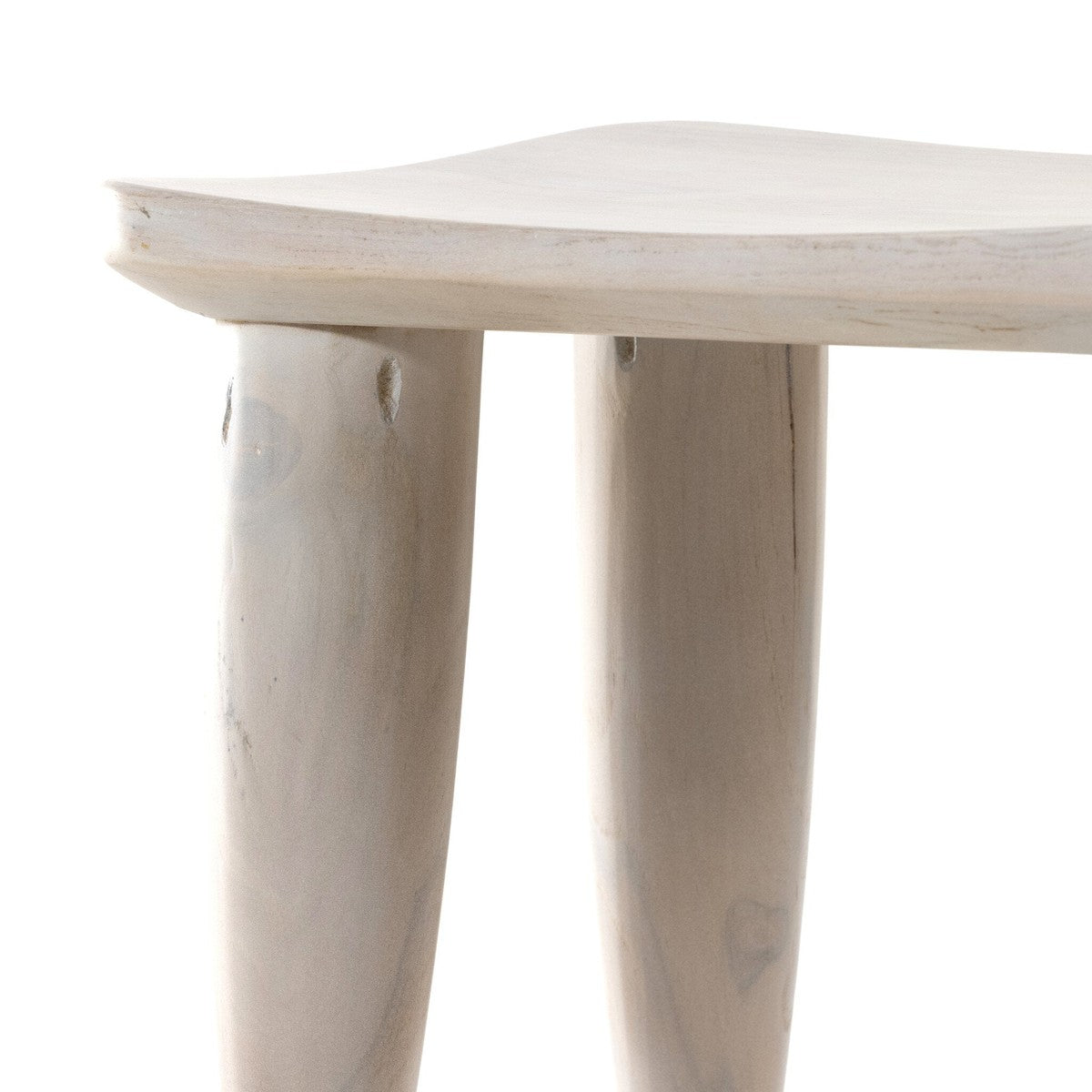 Zuri Outdoor Stool - Ivory Teak