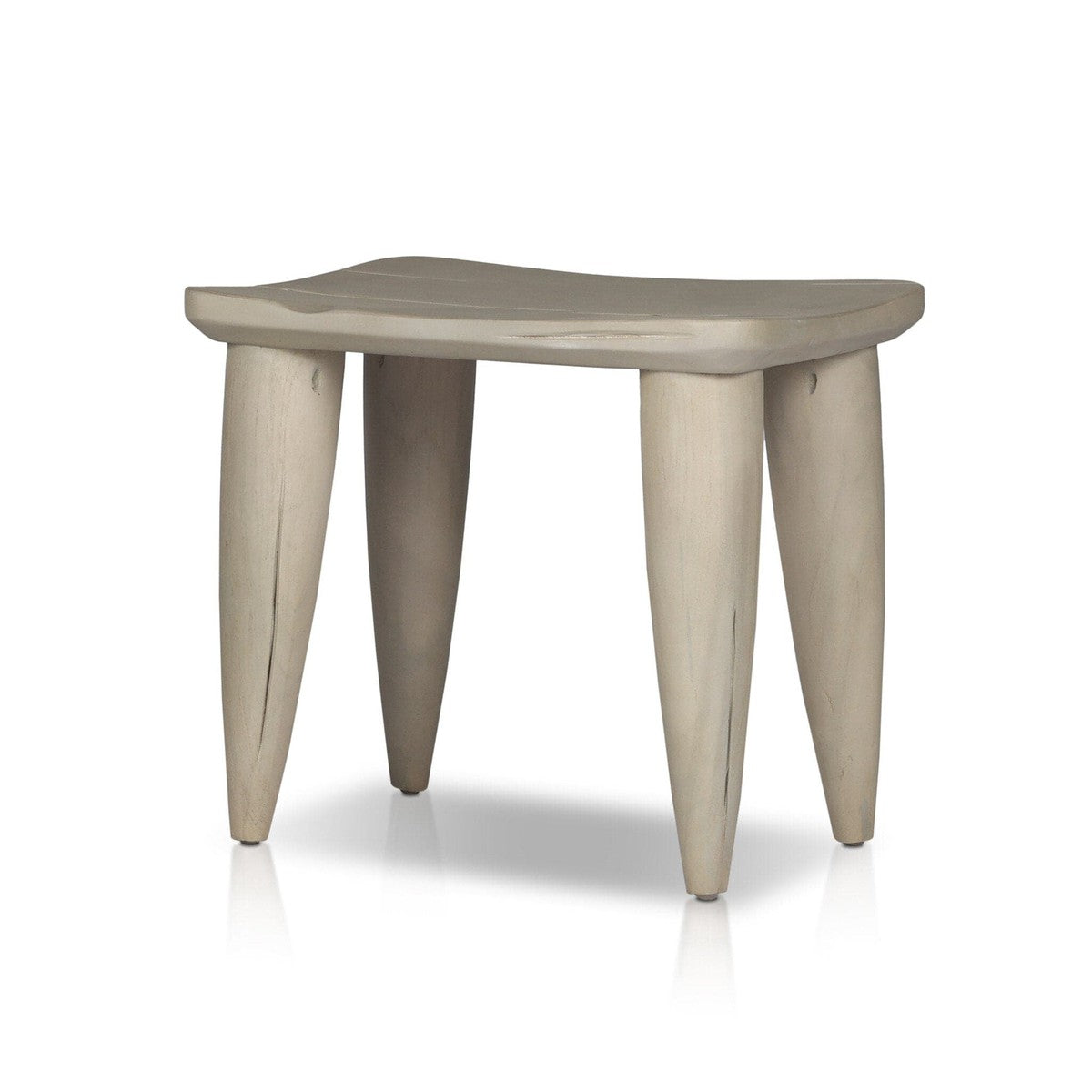 Zuri Outdoor Stool - Ivory Teak