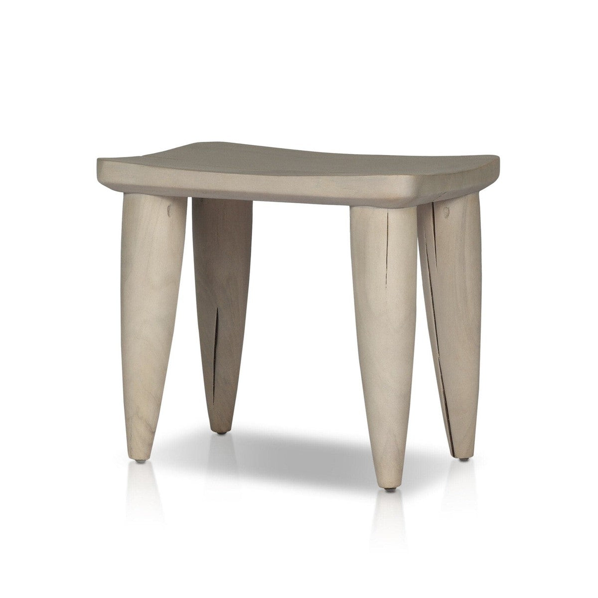 Zuri Outdoor Stool - Ivory Teak