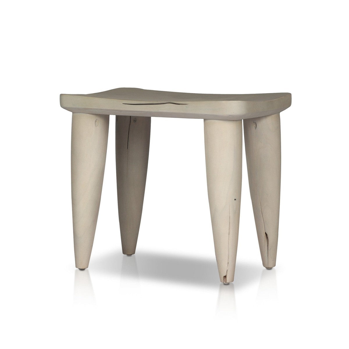 Zuri Outdoor Stool - Ivory Teak