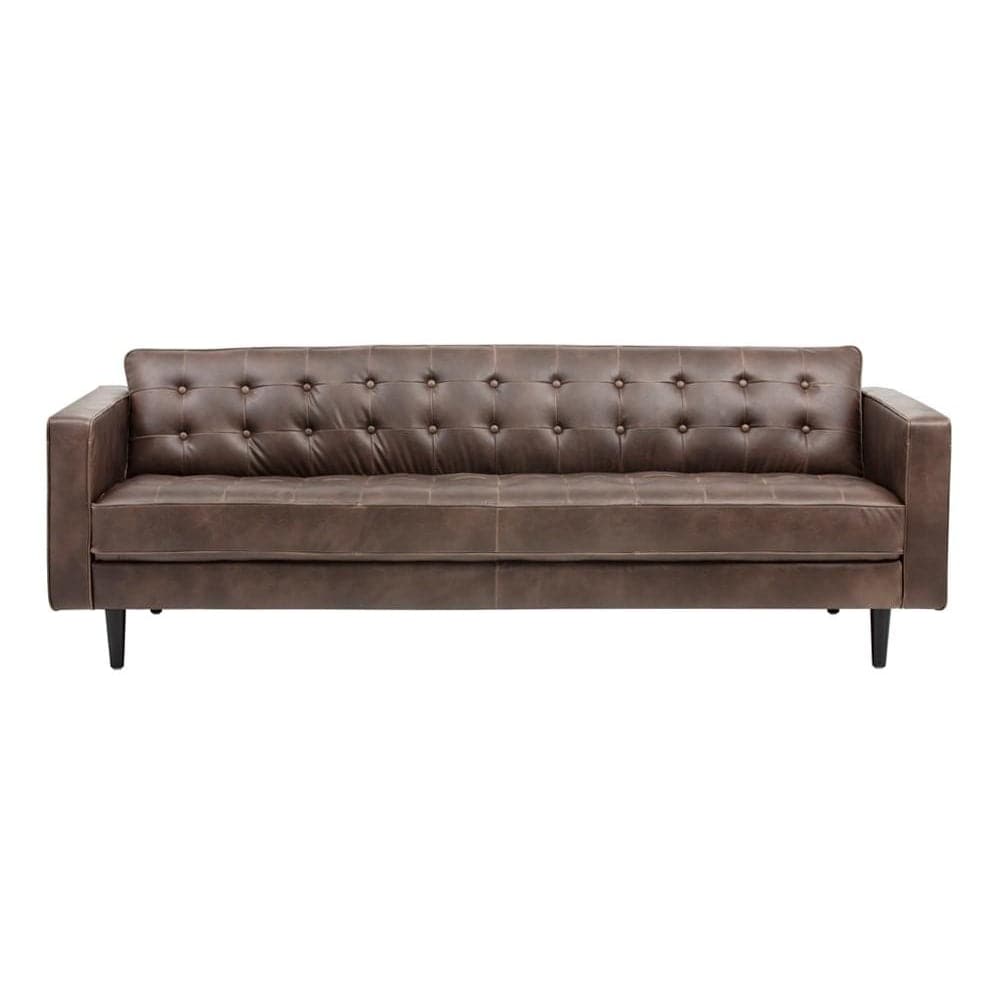 Donnie Sofa-Sunpan-SUNPAN-102506-SofasHavana Dark Brown-Faux Leather-6-France and Son