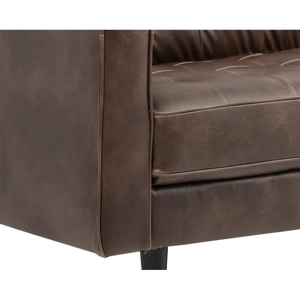 Donnie Sofa-Sunpan-SUNPAN-102506-SofasHavana Dark Brown-Faux Leather-7-France and Son