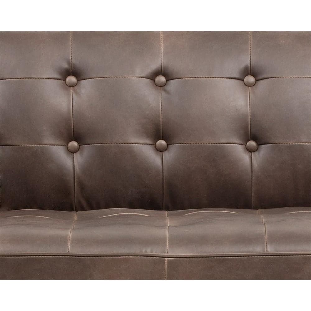 Donnie Sofa-Sunpan-SUNPAN-102506-SofasHavana Dark Brown-Faux Leather-8-France and Son