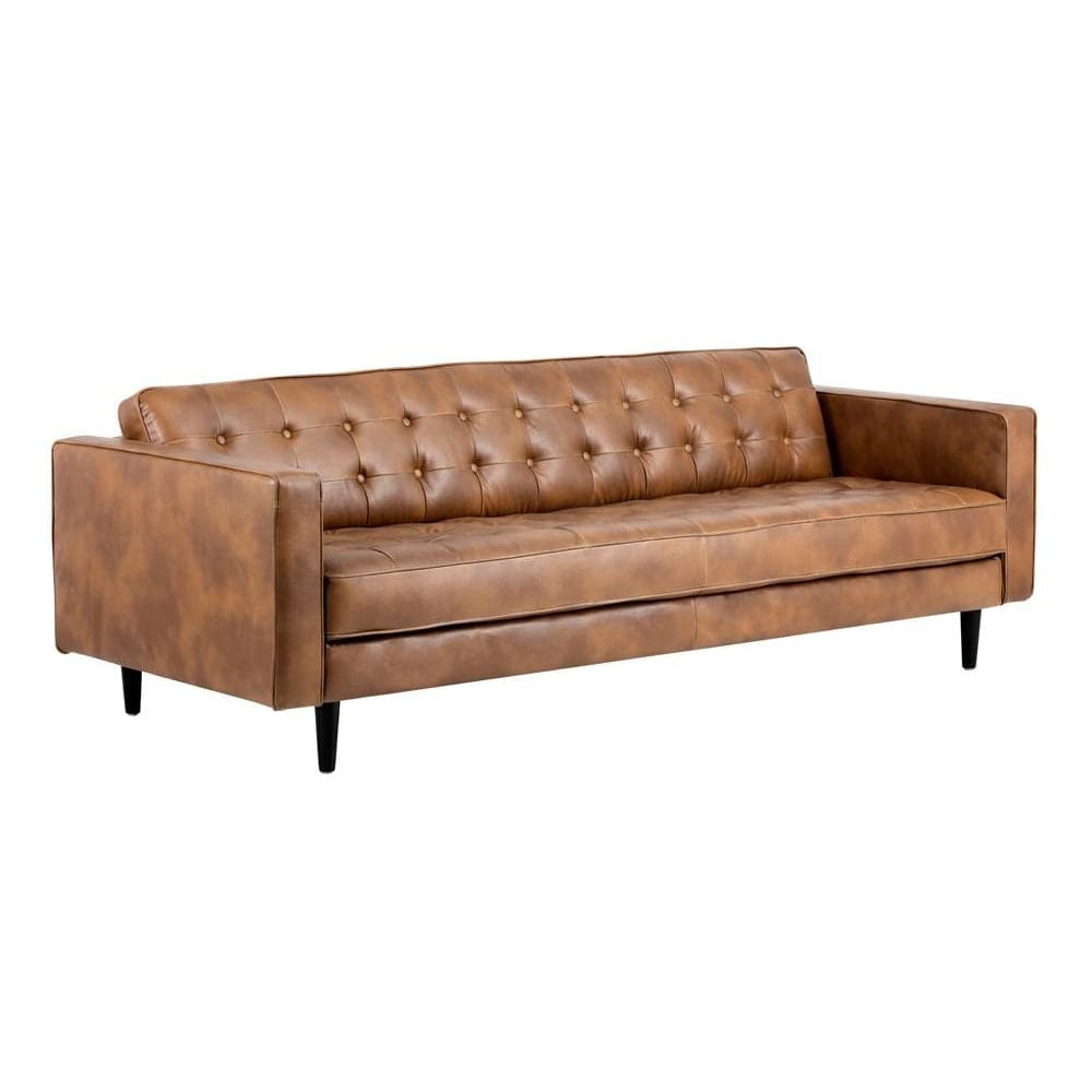 Donnie Sofa-Sunpan-SUNPAN-102507-SofasTobacco Tan-Faux Leather-9-France and Son