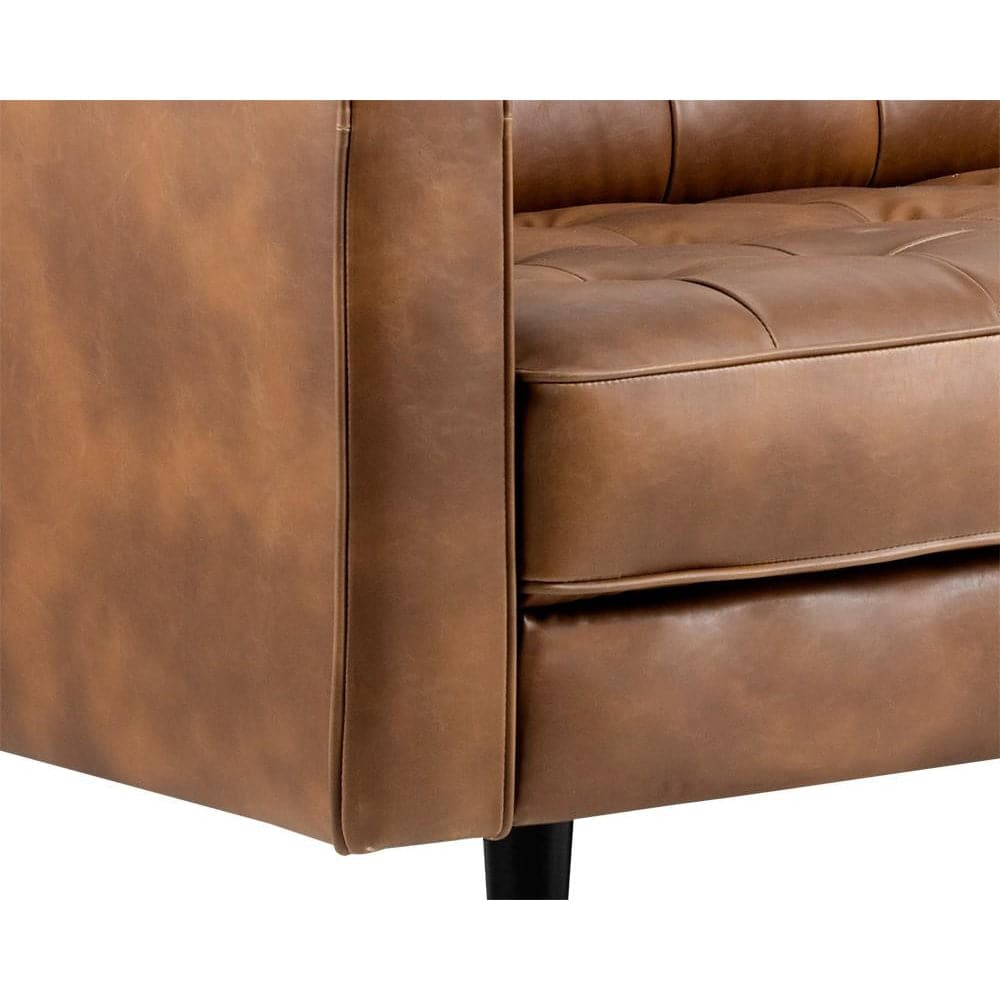 Donnie Sofa-Sunpan-SUNPAN-102506-SofasHavana Dark Brown-Faux Leather-12-France and Son