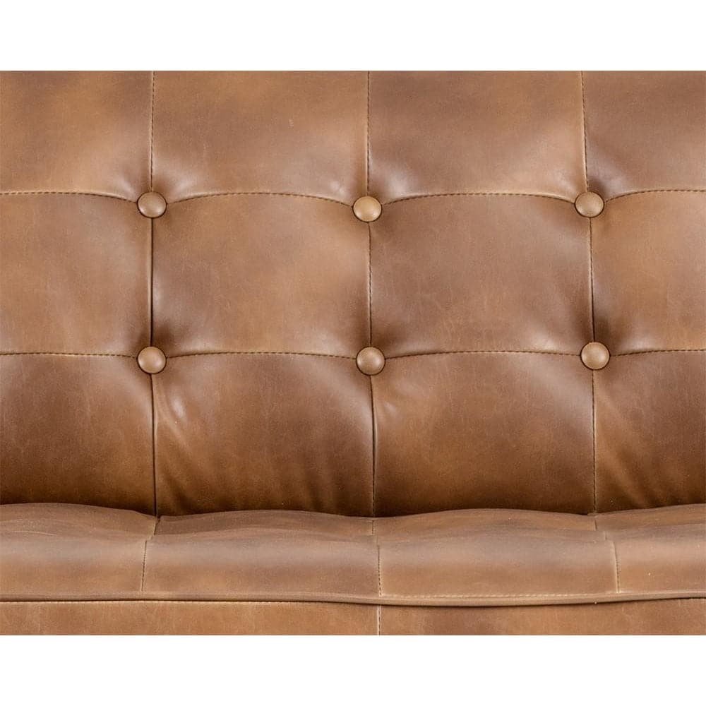 Donnie Sofa-Sunpan-SUNPAN-102506-SofasHavana Dark Brown-Faux Leather-11-France and Son