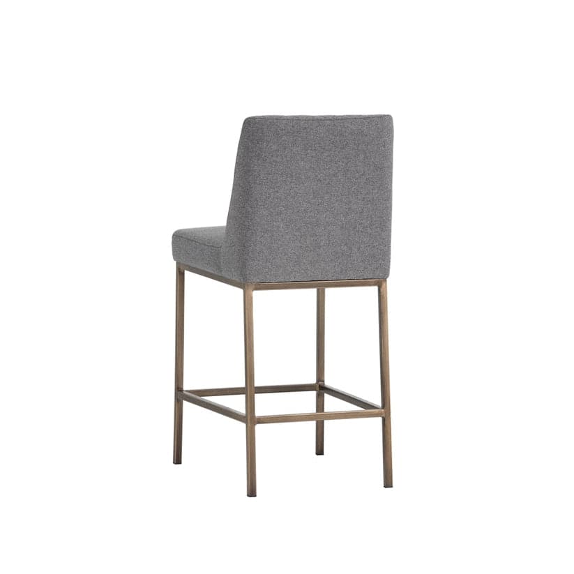 Leighland Counter Stool - Fabric-Sunpan-STOCKR-SUNPAN-102821-Bar StoolsGrey-10-France and Son