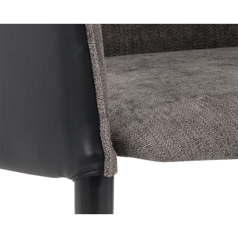 Asher Dining Armchair-Sunpan-SUNPAN-103148-Dining ChairsFlint Grey / Napa Taupe-12-France and Son