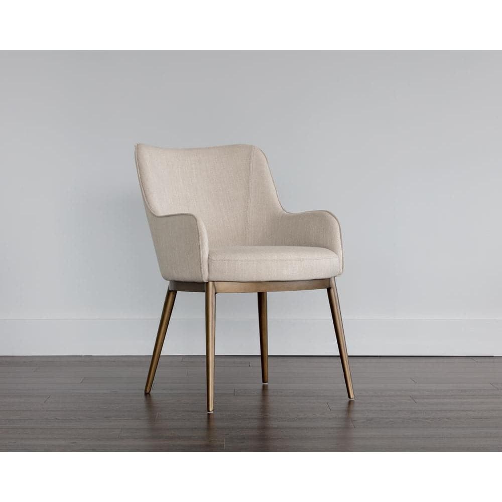 Franklin Dining Chair-Sunpan-SUNPAN-103197-Dining ChairsBeige Linen-2-France and Son