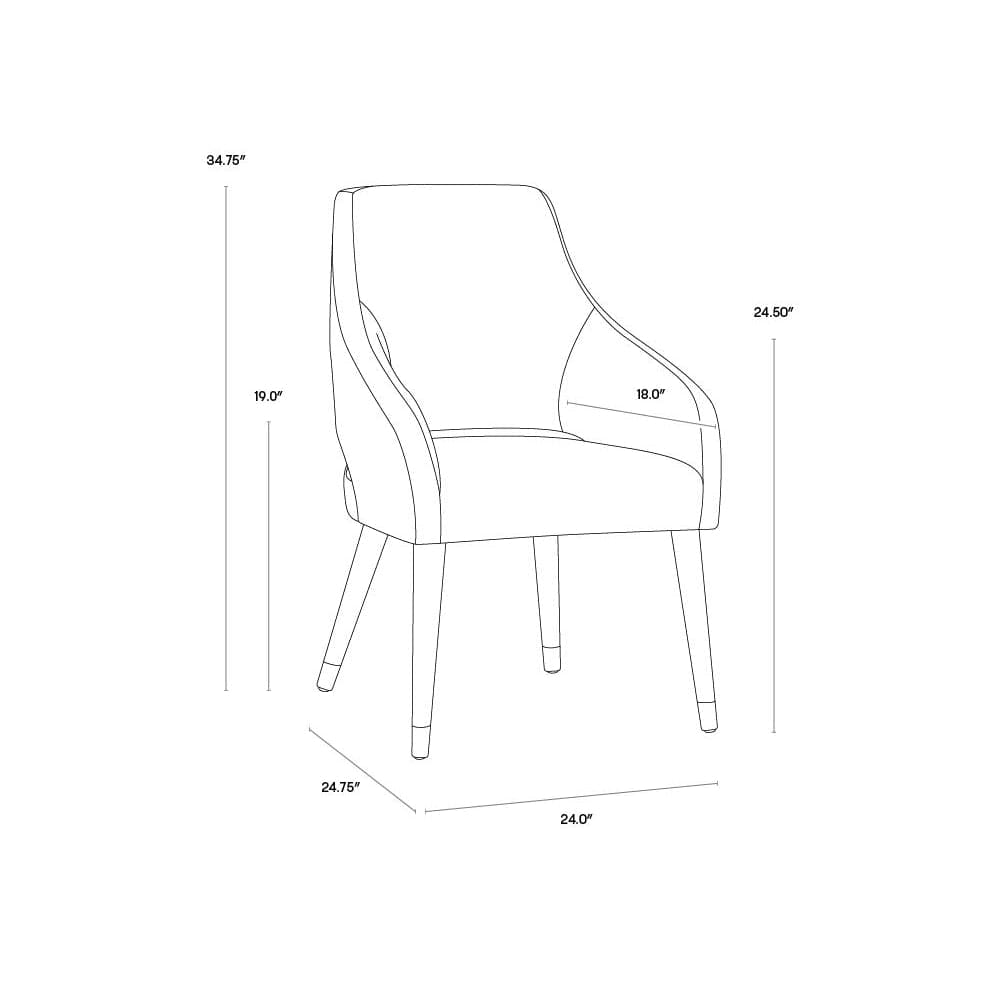 Adelaide Dining Chair-Sunpan-SUNPAN-103227-Dining ChairsCalico Cream-35-France and Son