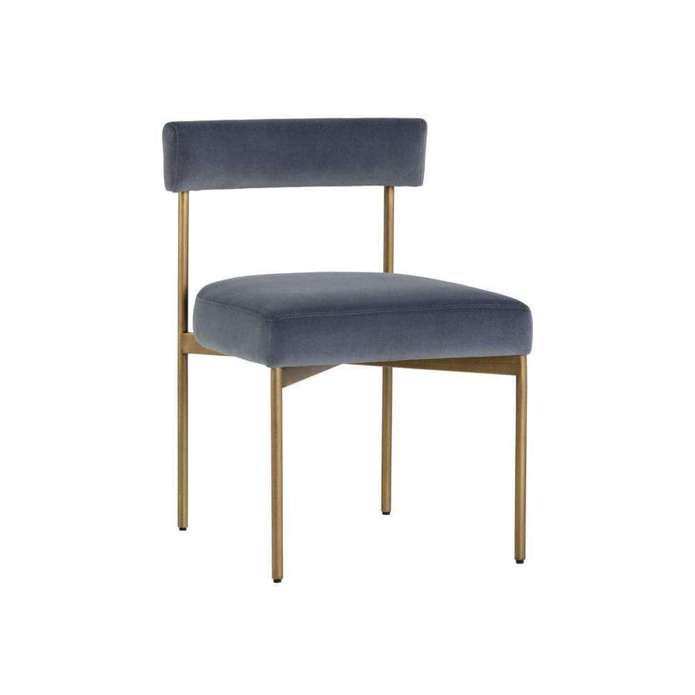 Seneca Dining Chair-Sunpan-SUNPAN-103365-Dining ChairsVelvet Slate-3-France and Son