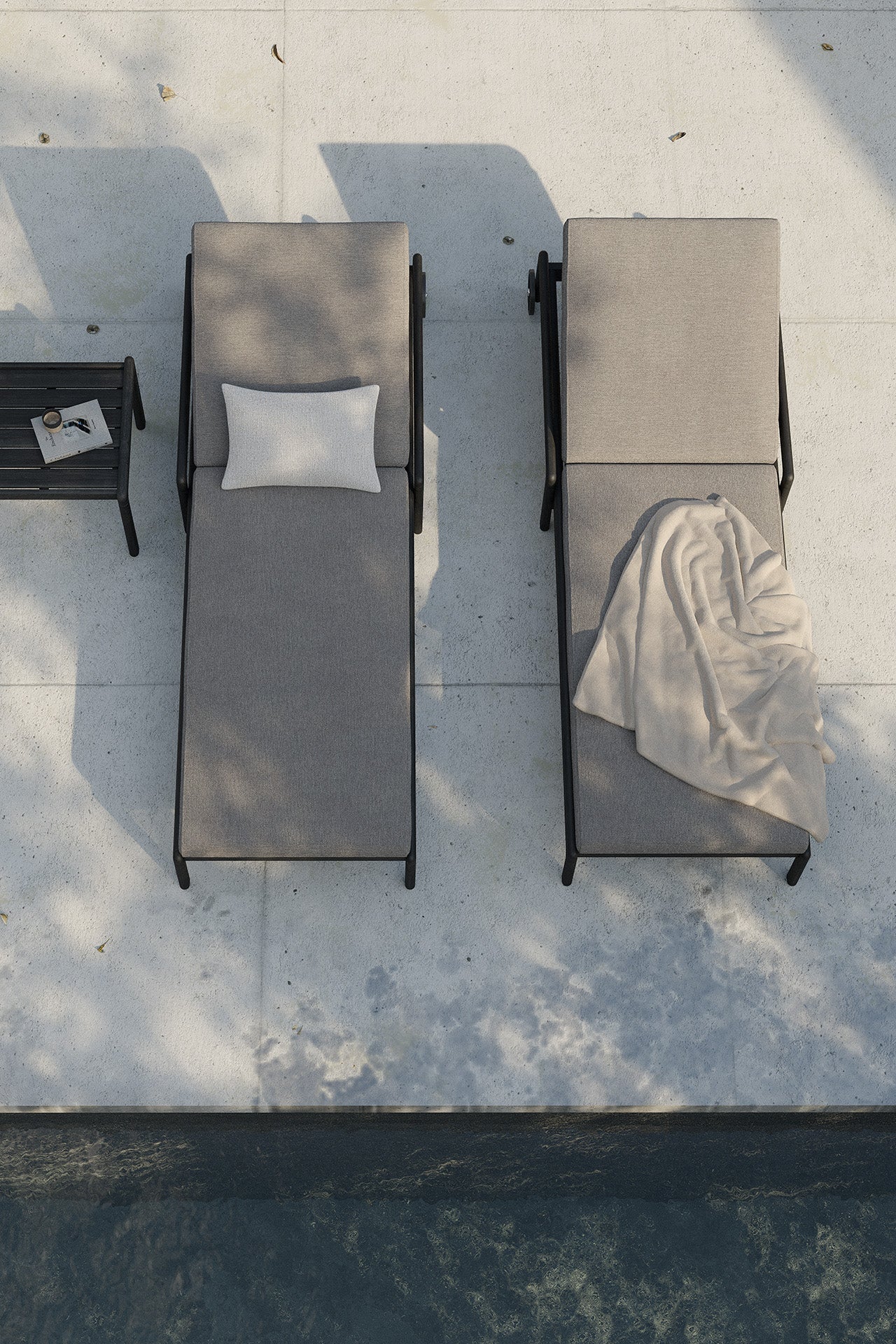 Boucle Light Outdoor Cushion - White