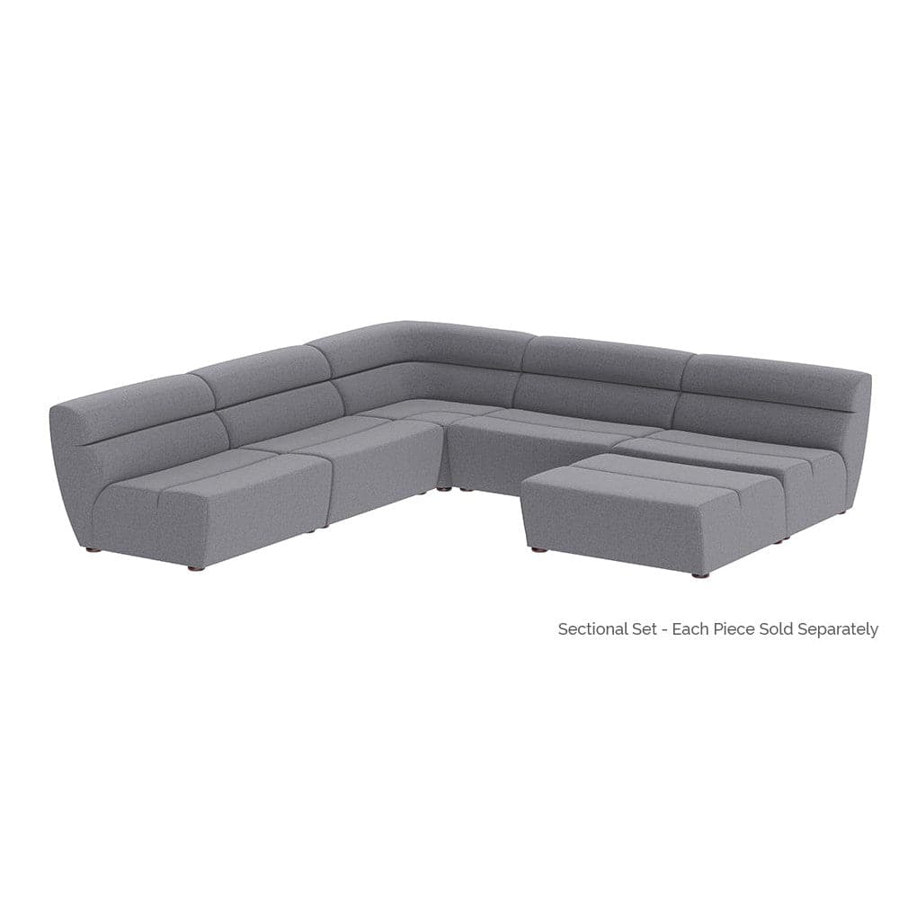 Cornell Modular Sectional-Sunpan-SUNPAN-103504-SectionalsCorner Chair - Kohl Grey-1-France and Son