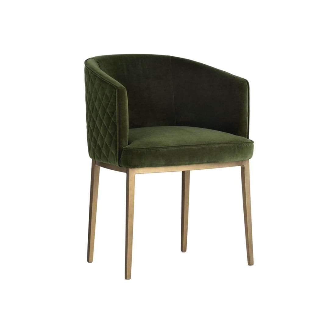 Cornella Dining Chair-Sunpan-SUNPAN-103524-Dining ChairsForest Green-15-France and Son