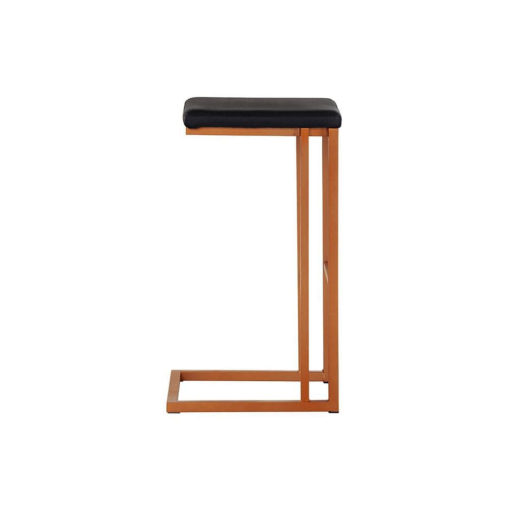 Boone Barstool-Sunpan-SUNPAN-104954-Bar StoolsBlack - Bravo Cognac-20-France and Son