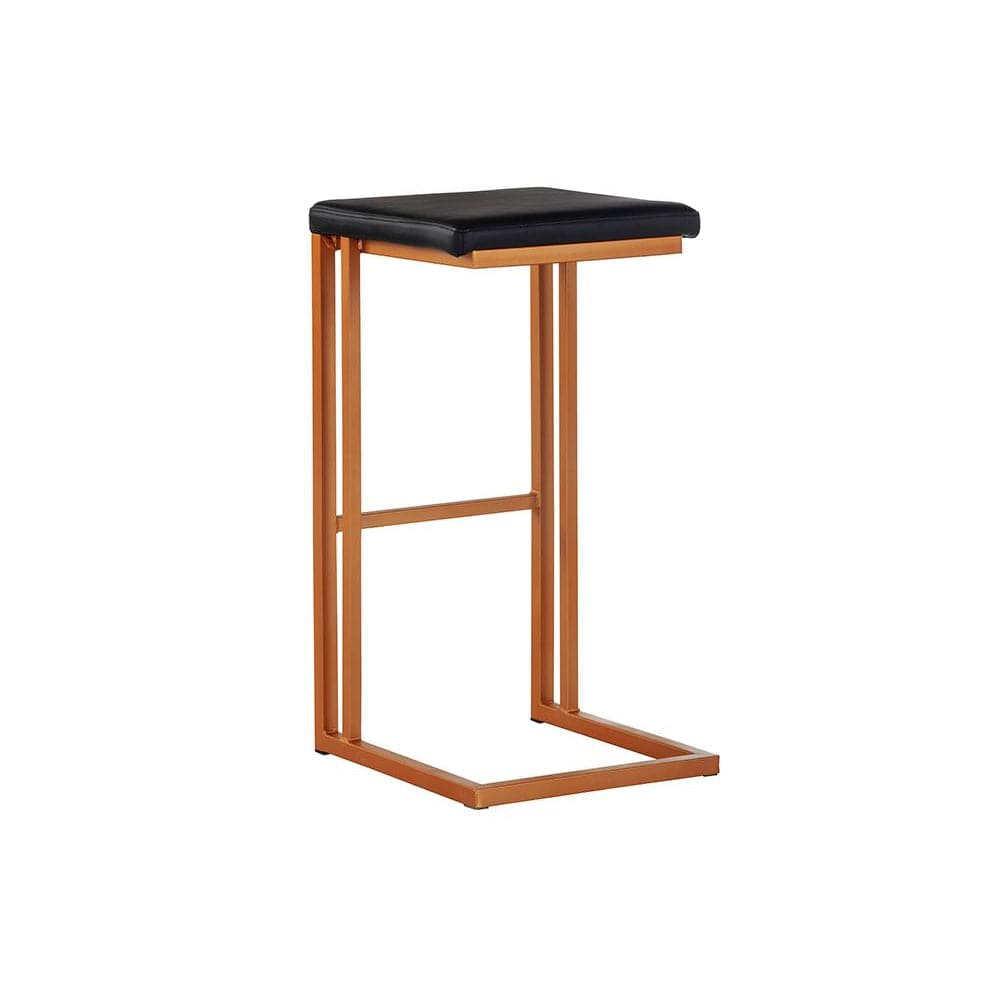 Boone Barstool-Sunpan-SUNPAN-104954-Bar StoolsBlack - Bravo Cognac-21-France and Son