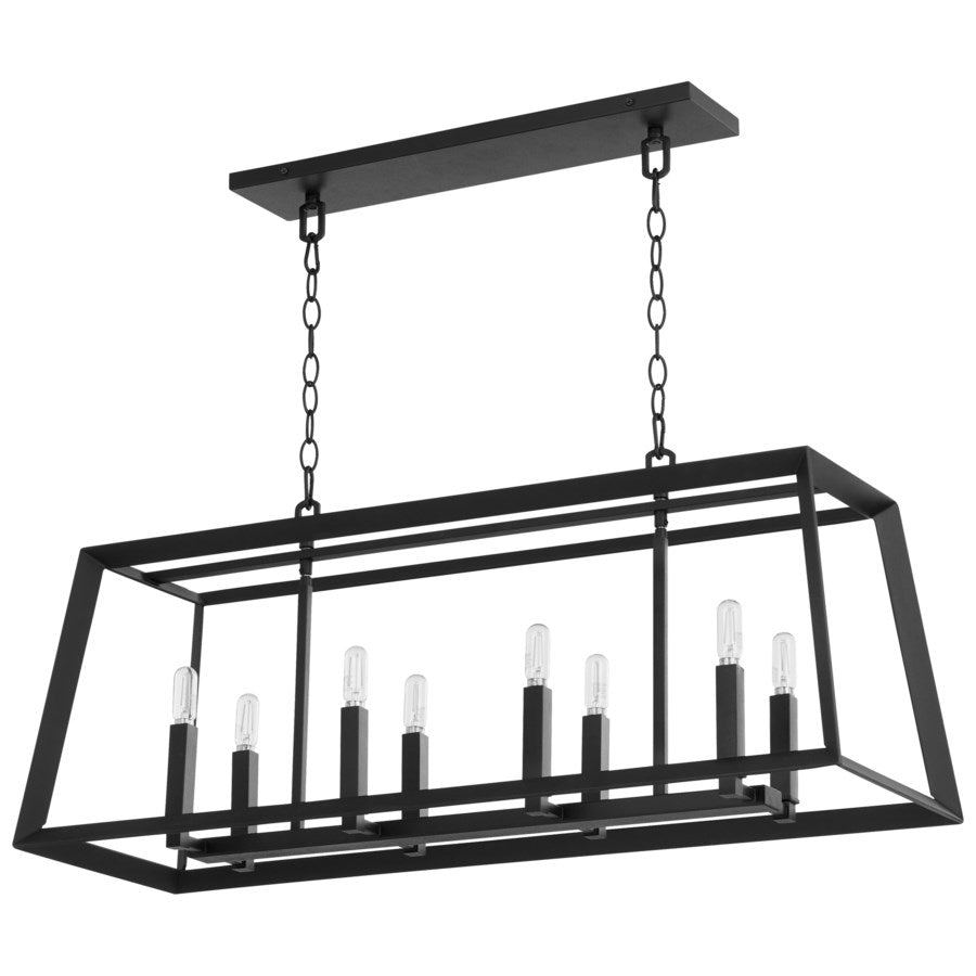 Hyperion Chandelier-Cyan Design-CYAN-10378-ChandeliersNoir-8 Light Rectangle-20-France and Son