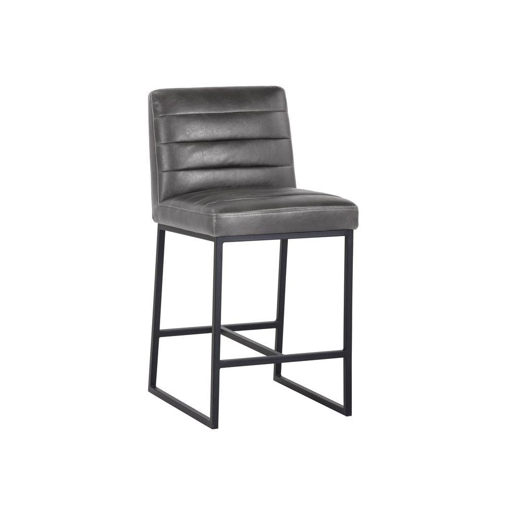 Spyros Counter Stool - Overcast Grey-Sunpan-SUNPAN-103897-Bar Stools-1-France and Son