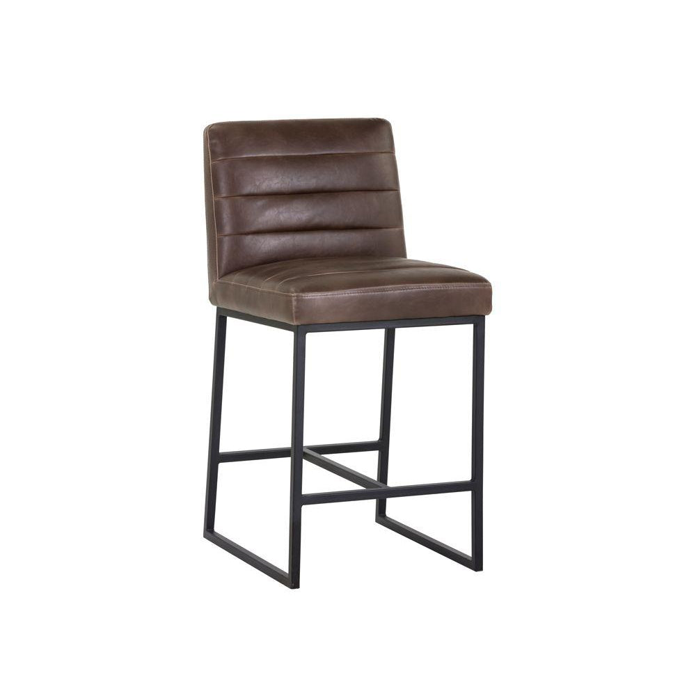 Spyros Counter Stool - Havana Dark Brown-Sunpan-SUNPAN-103898-Bar Stools-2-France and Son