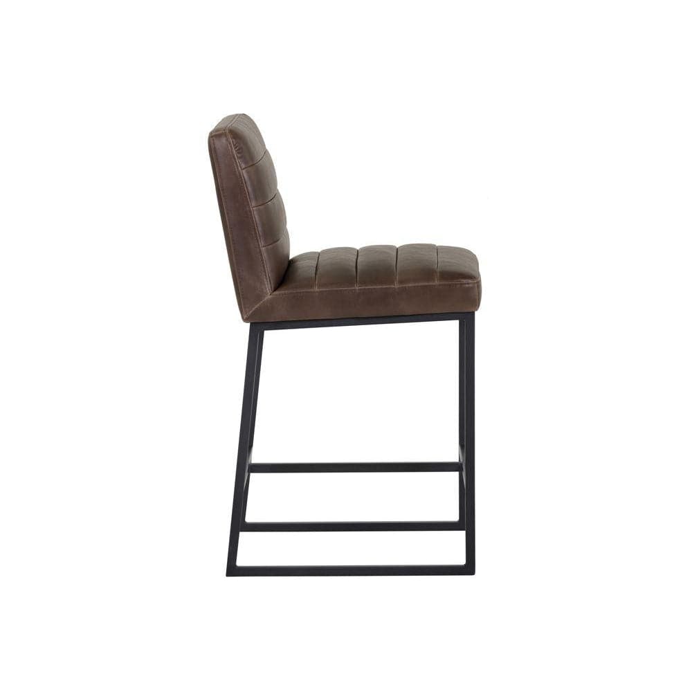 Spyros Counter Stool - Havana Dark Brown-Sunpan-SUNPAN-103898-Bar Stools-1-France and Son