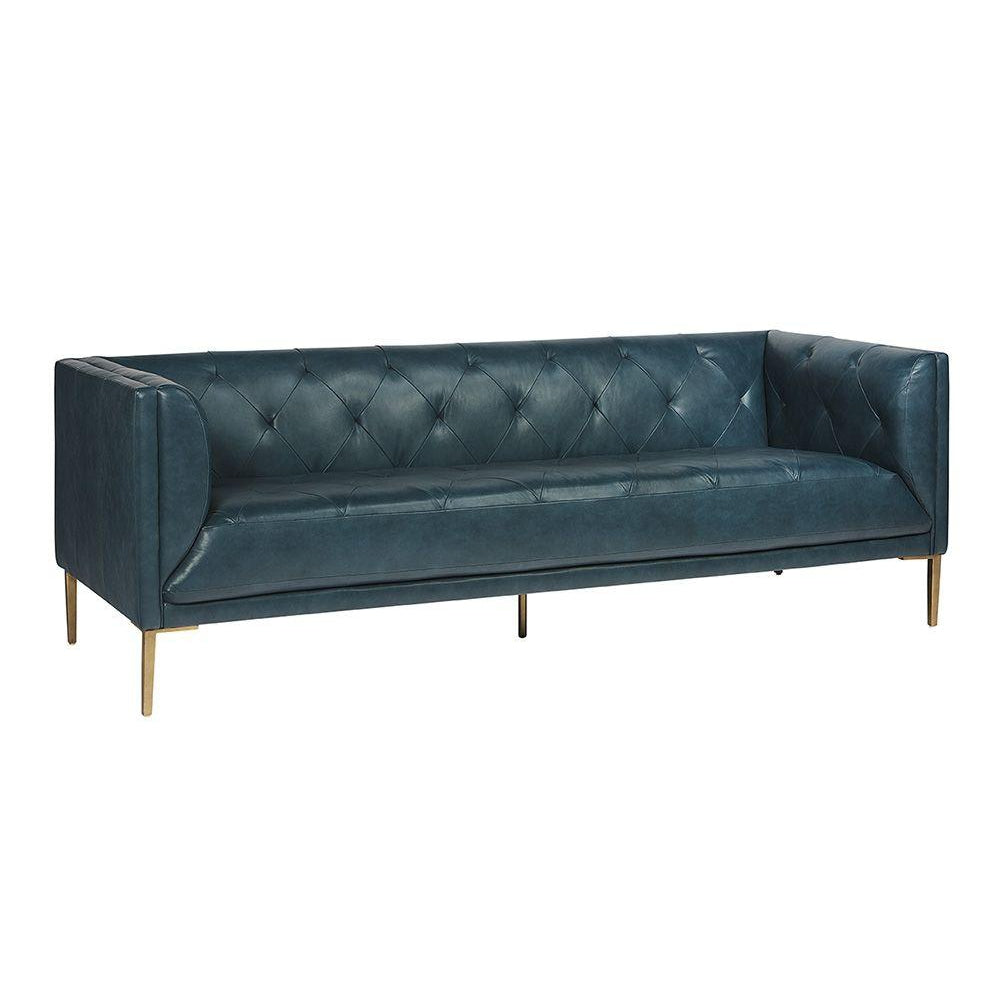 Westin Sofa-Sunpan-SUNPAN-104113-SofasVintage Peacock Leather-11-France and Son