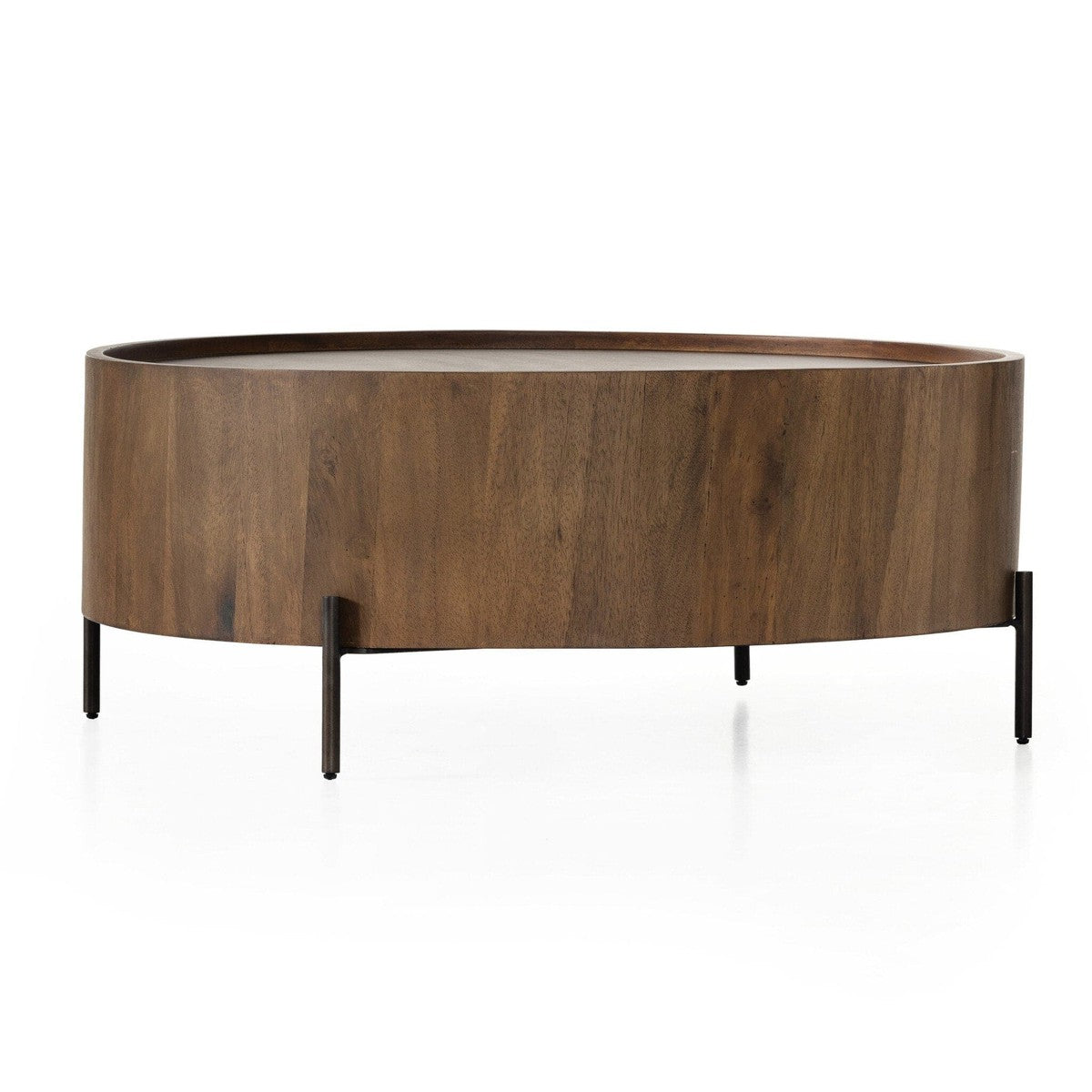 Lunas Drum Coffee Table - Caramel Guanacaste