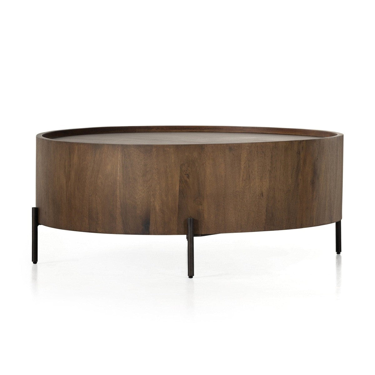 Lunas Drum Coffee Table - Caramel Guanacaste