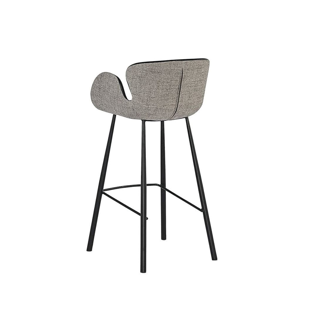 Waldo Bar & Counter Stool-Sunpan-SUNPAN-104600-Bar StoolsCounter Stool-Nightfall Black / November Grey-9-France and Son