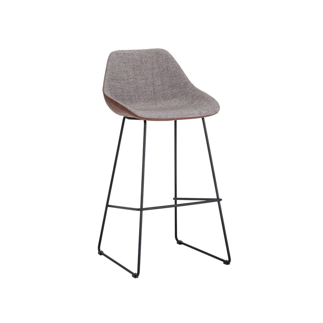 Mccoy Bar & Counter Stool - November Grey-Sunpan-SUNPAN-104388-Bar StoolsBar Stool-Cinnamon Brown-1-France and Son