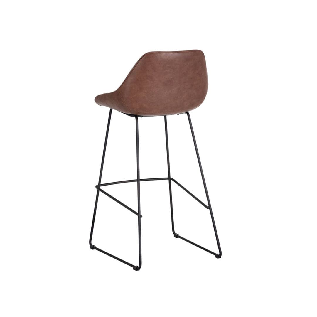 Mccoy Bar & Counter Stool - November Grey-Sunpan-SUNPAN-104388-Bar StoolsBar Stool-Cinnamon Brown-8-France and Son