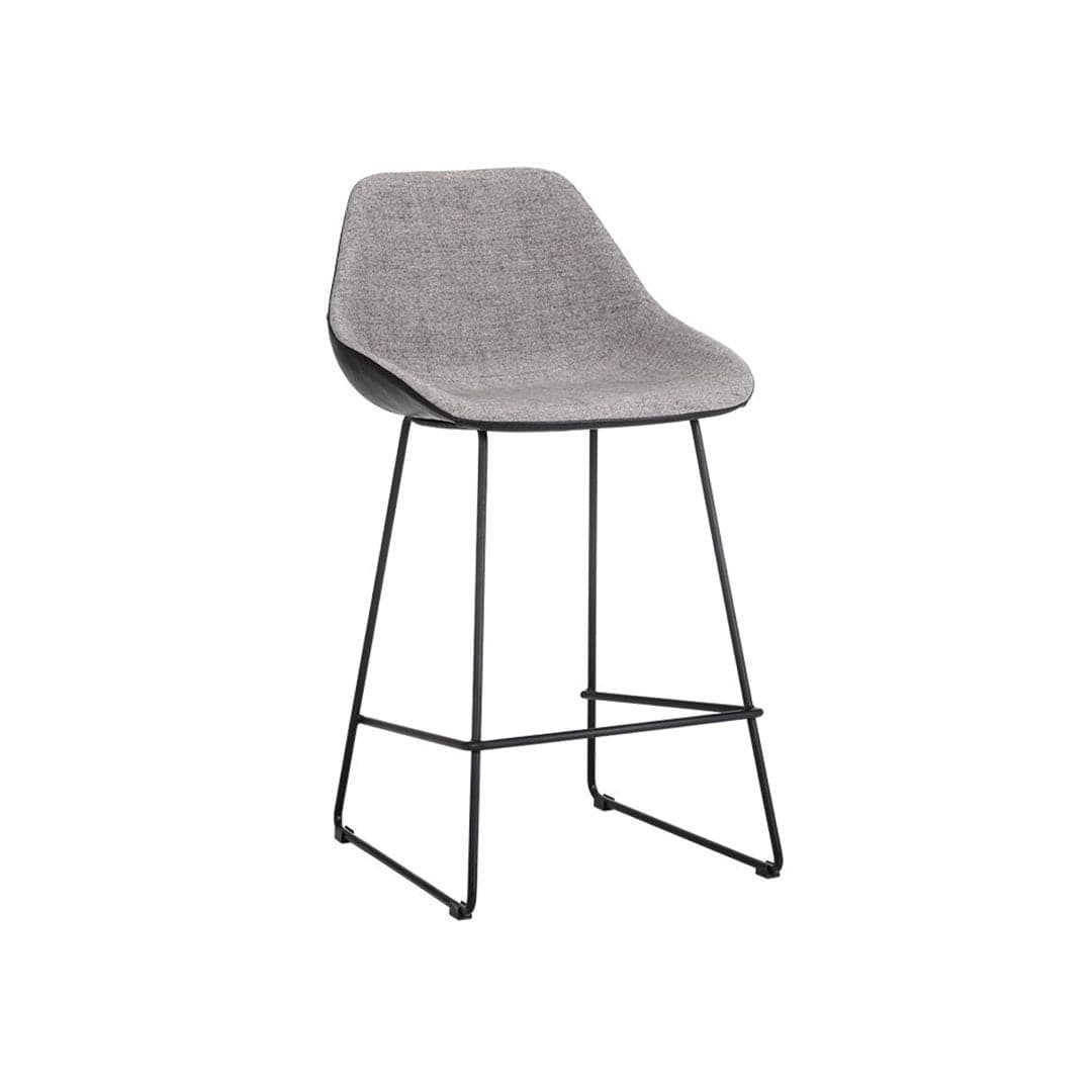 Mccoy Bar & Counter Stool - November Grey-Sunpan-SUNPAN-104389-Bar StoolsCounter Stool-Nightfall Black-10-France and Son