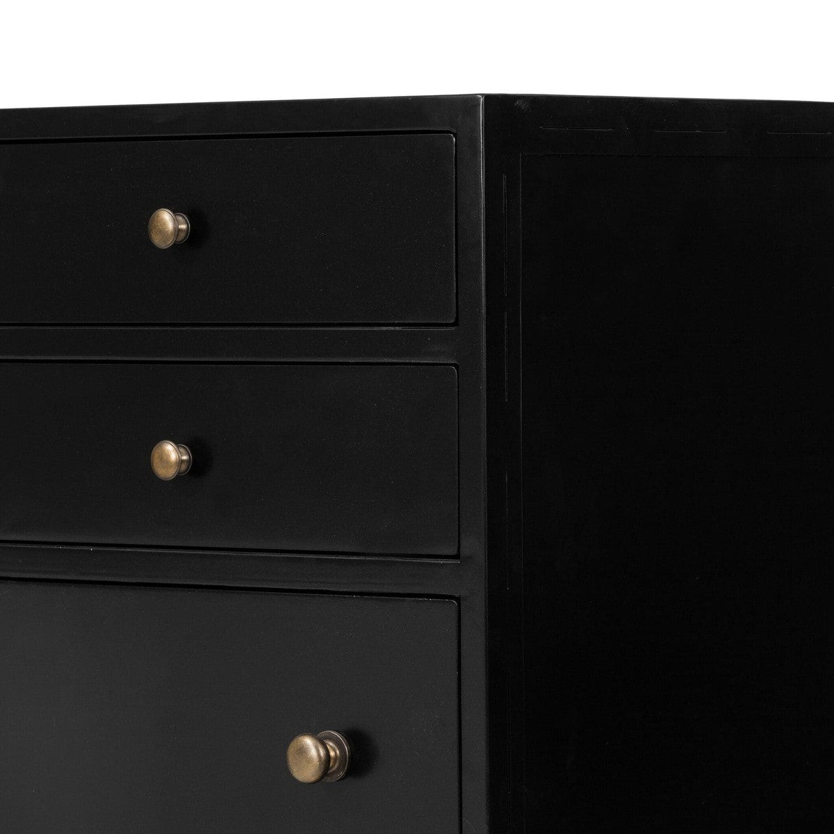 Belmont 8 Drawer Tall Dresser - Black