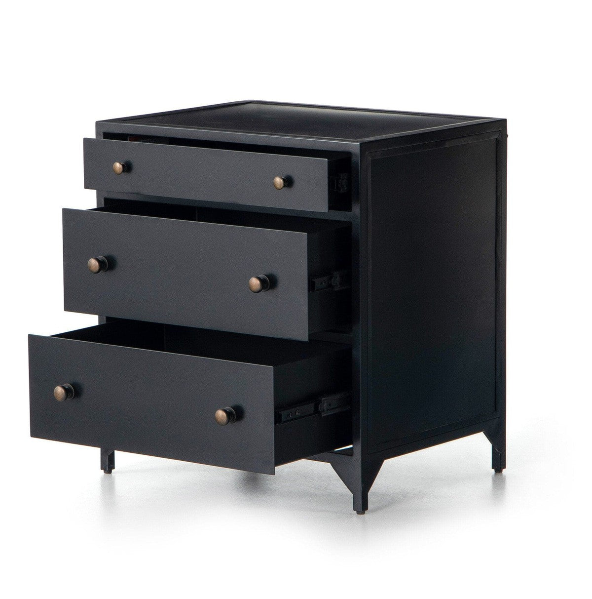 Belmont Storage Nightstand - Black