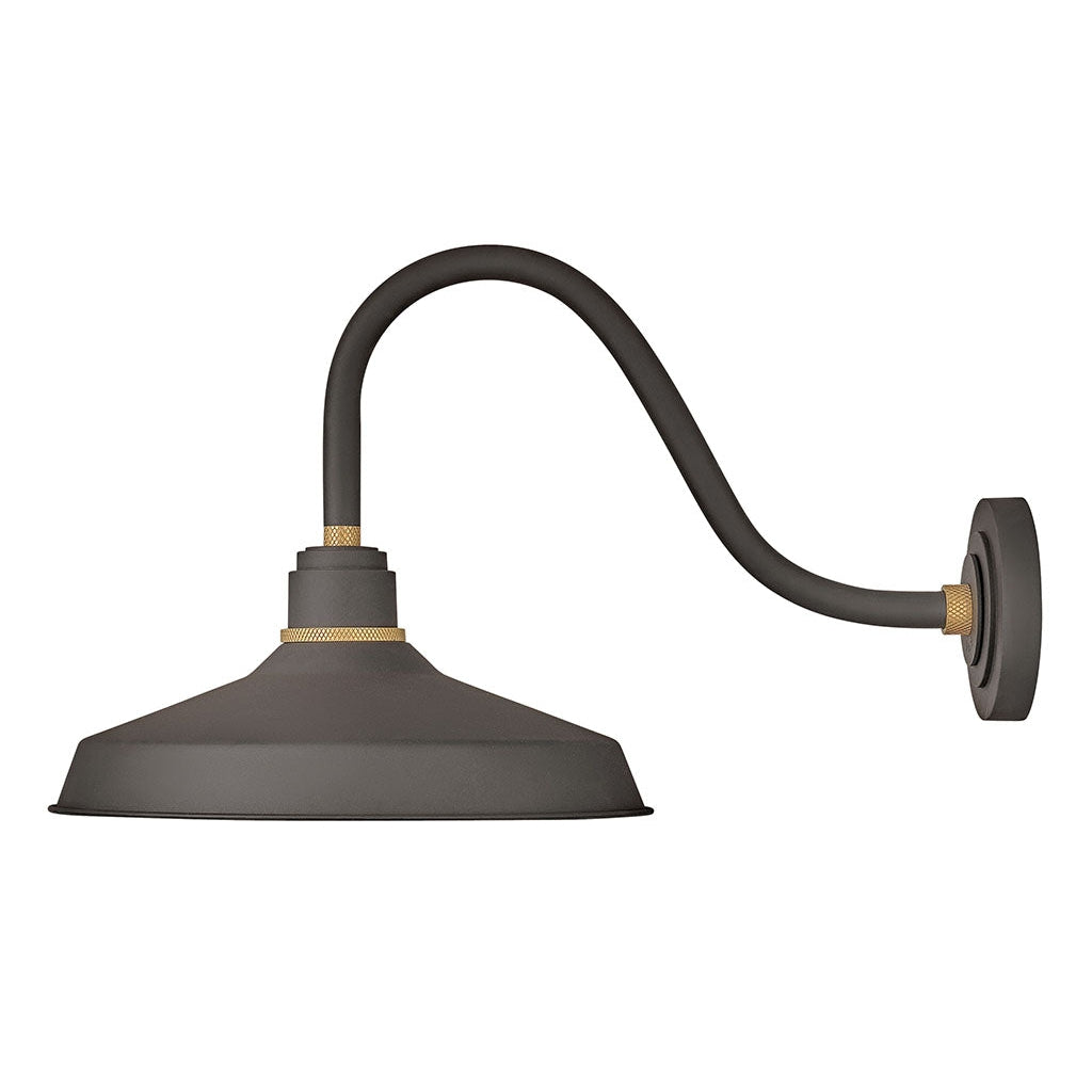 Outdoor Foundry Classic - Medium Gooseneck Barn Light-Hinkley Lighting-HINKLEY-10443MR-Wall LightingMuseum Bronze-1-France and Son