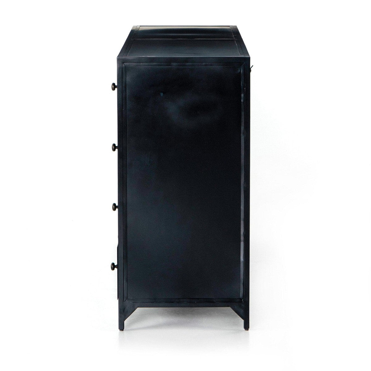 Belmont 8 Drawer Metal Dresser - Black