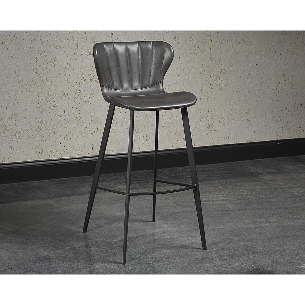 Arabella Bar & Counter Stool - Bravo Portabella / Polo Club Kohl Grey-Sunpan-SUNPAN-104491-Bar StoolsBar Stool-3-France and Son