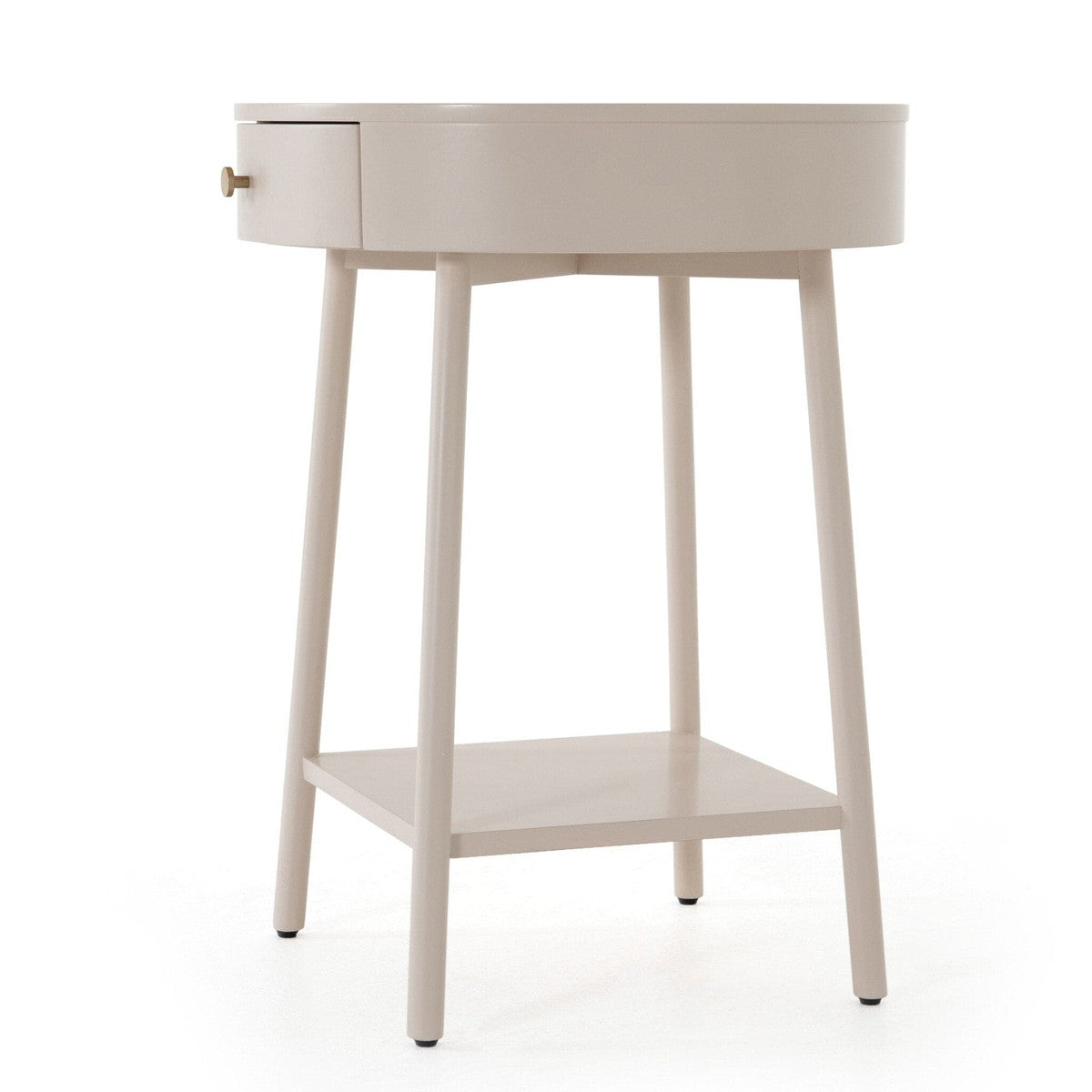 Van Nightstand - Matte Alabaster