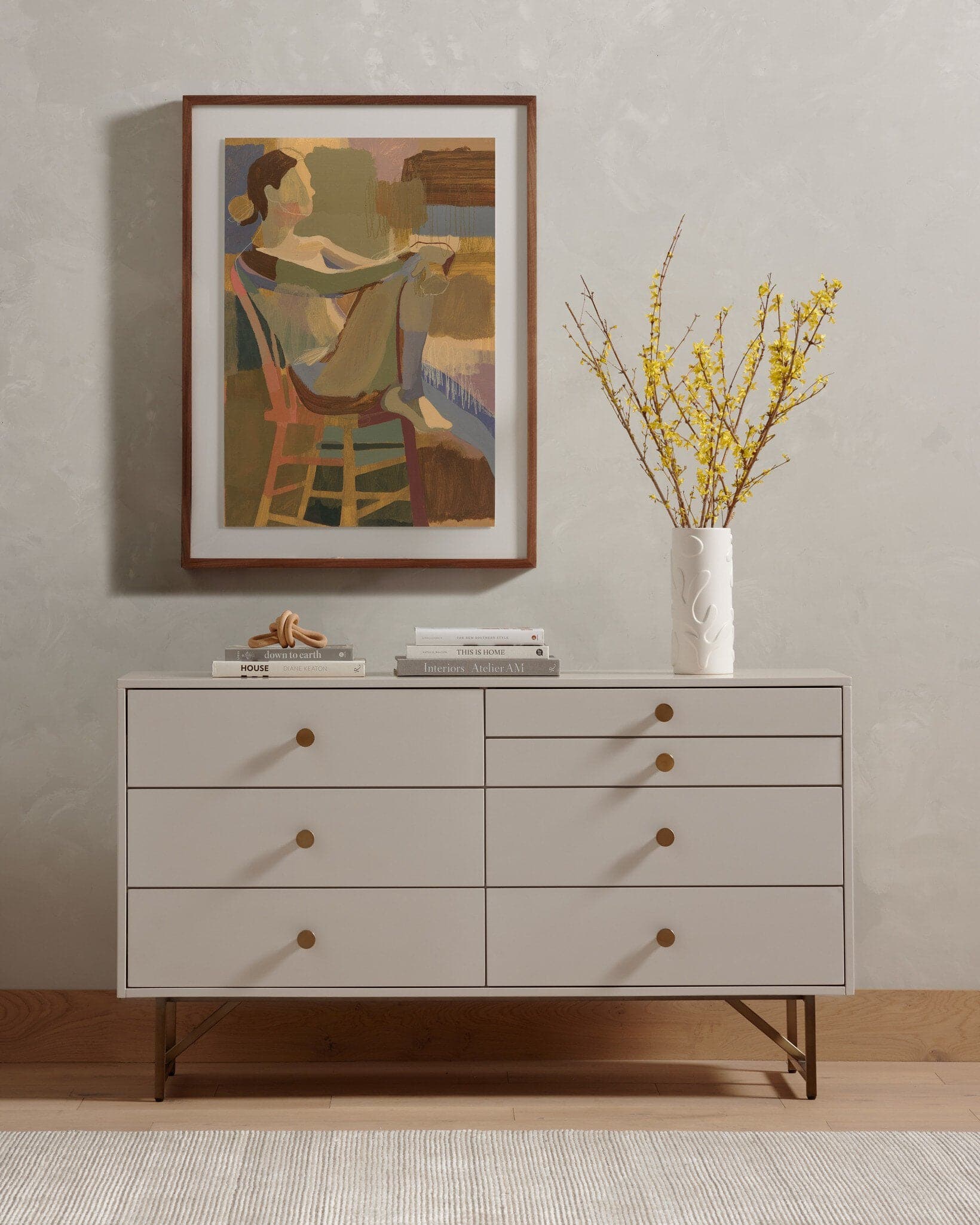 Van 7 Drawer Dresser - Matte Alabaster