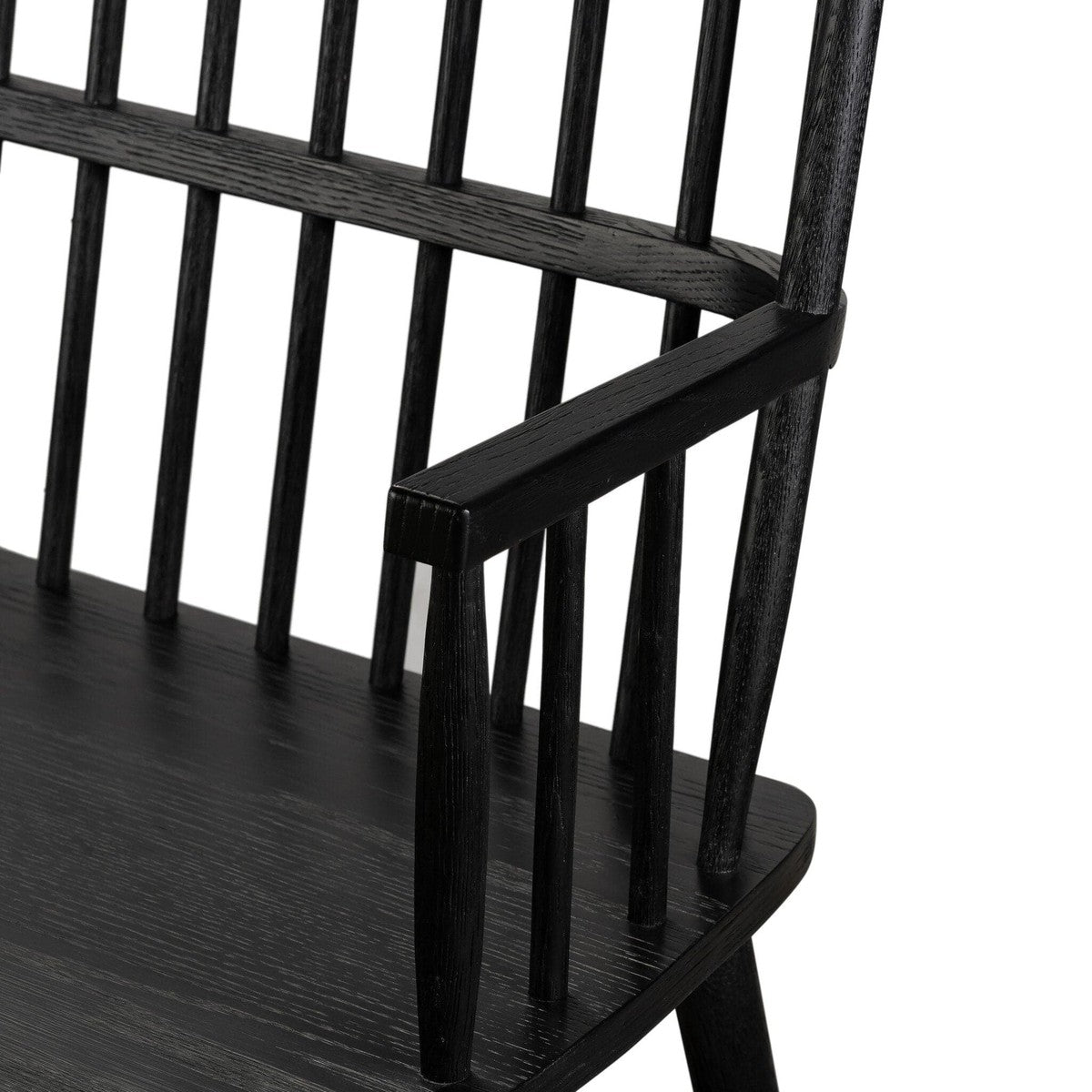 Aspen Large Bench - Black Oak