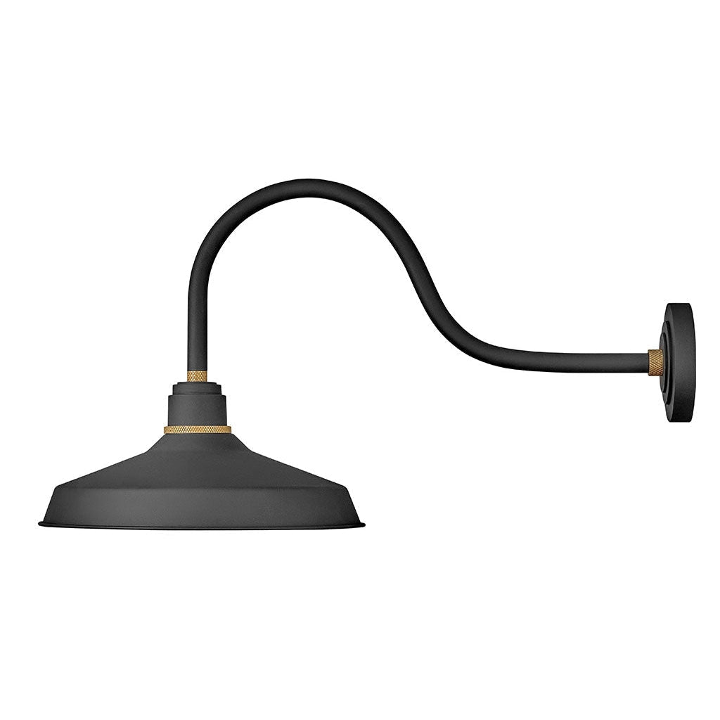 Outdoor Foundry Classic - Large Gooseneck Barn Light-Hinkley Lighting-HINKLEY-10453TK-Wall LightingTextured Black-2-France and Son