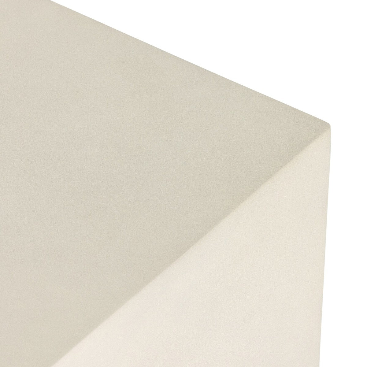 Parish End Table - White Concrete