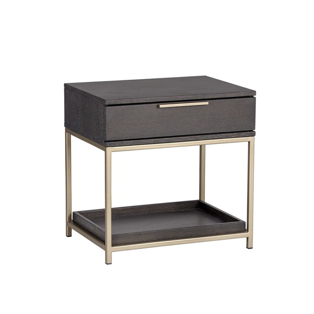 Rebel Nightstand-Sunpan-SUNPAN-104606-NightstandsGold - Charcoal Grey-8-France and Son