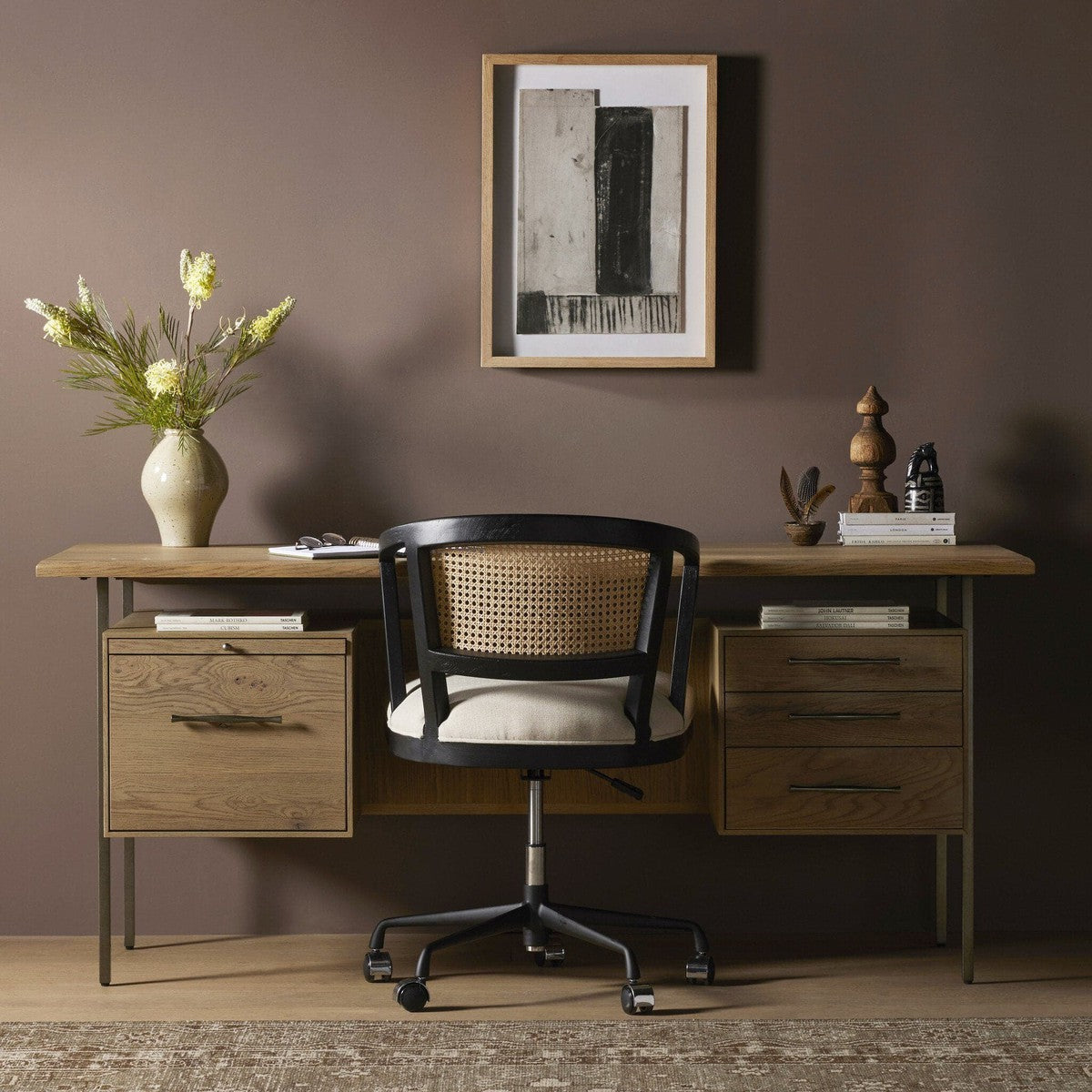 Lauren Desk - Natural Resawn Oak