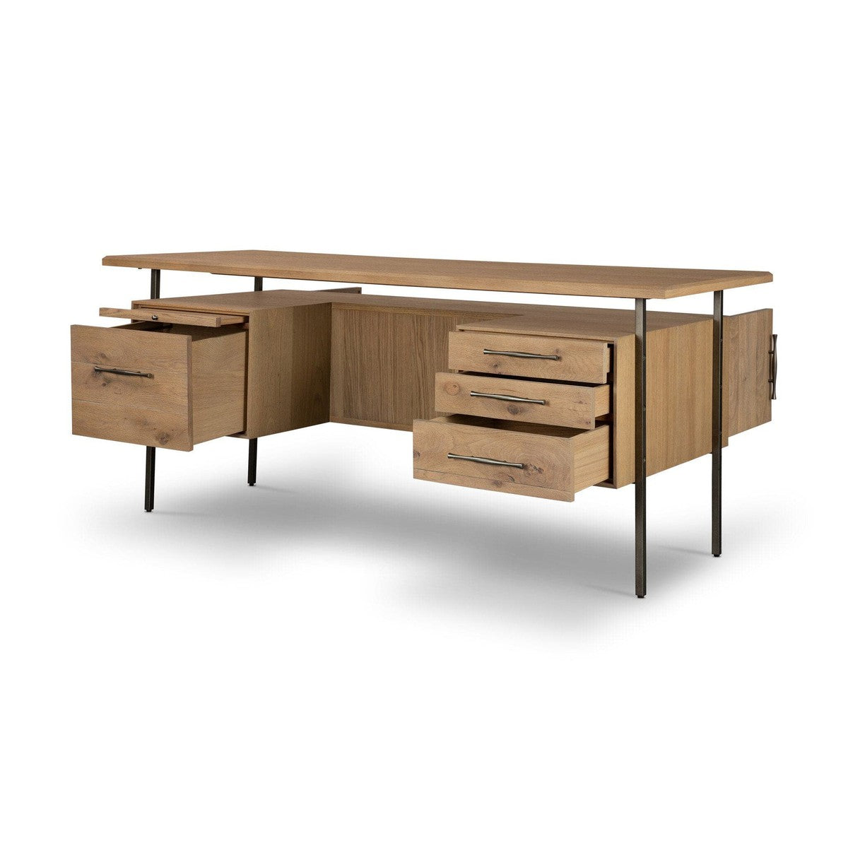 Lauren Desk - Natural Resawn Oak