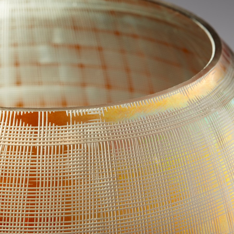 Gradient Grid Vase-Cyan Design-CYAN-10464-DecorSmall-7-France and Son