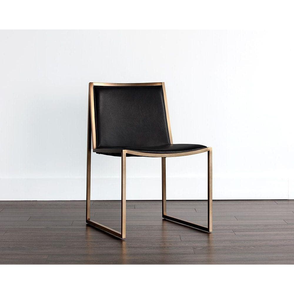 Blair Dining Chair-Sunpan-SUNPAN-104711-Dining ChairsBlack-Brass-4-France and Son