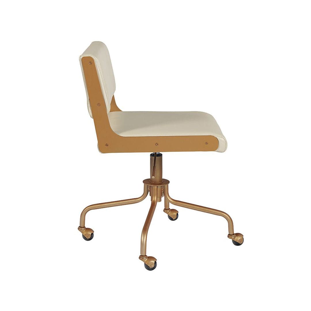 Davis Office Chair-Sunpan-STOCKR-SUNPAN-104727-Task ChairsChampagne Gold - Castillo Cream-7-France and Son