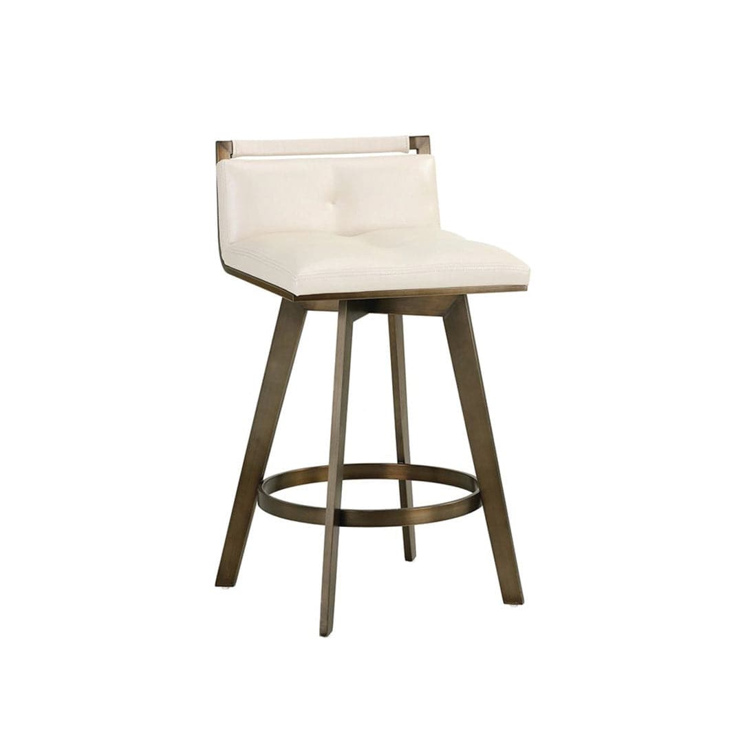 Arizona Swivel Bar & Counter Stool-Sunpan-SUNPAN-104789-Bar StoolsCounter Stool-Castillo Cream-4-France and Son