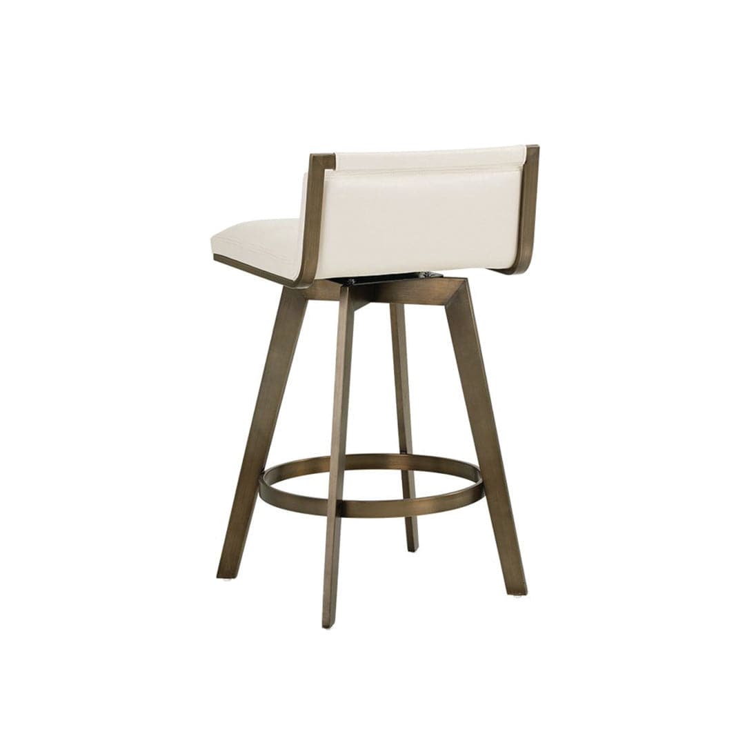 Arizona Swivel Bar & Counter Stool-Sunpan-SUNPAN-104788-Bar StoolsBar Stool-Castillo Cream-6-France and Son